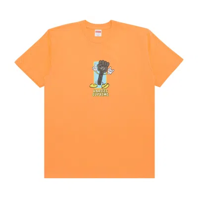 Pre-owned Supreme X Hardies Bolt Tee 'peach' In Orange