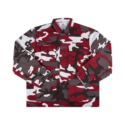 Pre-owned Supreme X Hellraiser Bdu Shirt 'camo' In Multi-color