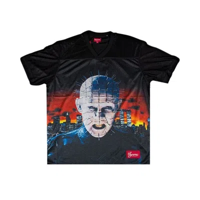 Pre-owned Supreme X Hellraiser Football Jersey 'black' | Men's Size S