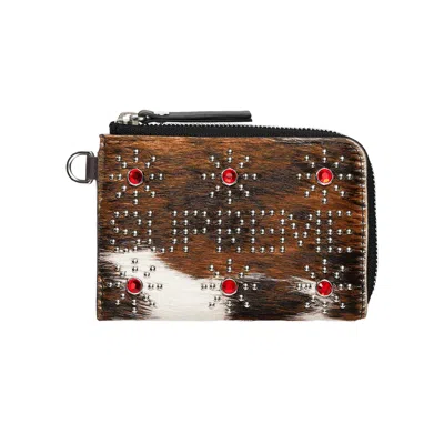 Pre-owned Supreme X Hollywood Trading Company Studded Wallet 'cow' In White