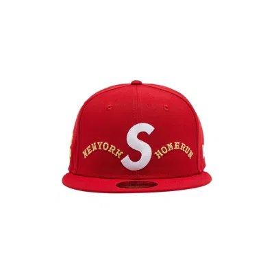 Pre-owned Supreme X Homerun S Logo New Era 'red' | Men's Size 7.5