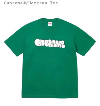 Pre-owned X Homerun Tee In Green from Grailed