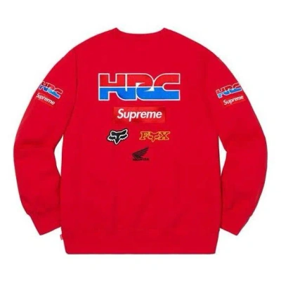 Supreme X Honda Fox Racing Crewneck 'red'