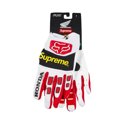 Pre-owned Supreme X Honda Fox Racing Gloves 'red'