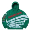 Supreme X Honda Fox Racing Puffy Zip Up Jacket 'green'