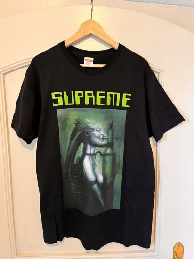 Pre-owned Supreme X H.r. Giger Biomechanoid Tee In Black