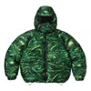 Supreme X H.r. Giger Jacquard Down Puffer Jacket 'green Black'