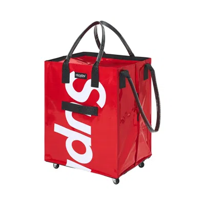Pre-owned Supreme X Hulken Rolling Tote Bag 'red' | Men's Size Onesize