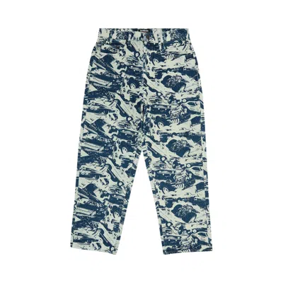 Pre-owned Supreme X Hysteric Glamour Cars Baggy Jean 'washed Indigo' In Blue