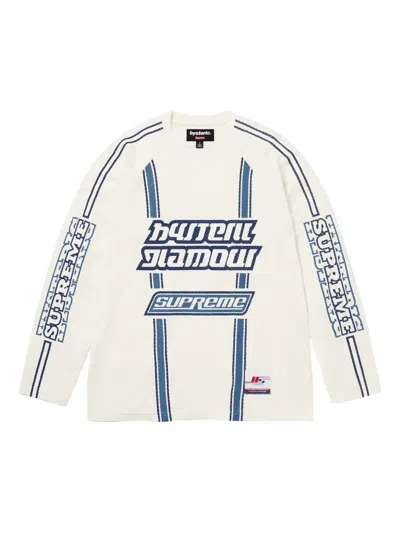 Supreme X Hysteric Glamour T-shirt Mit Logo-print In Neutral