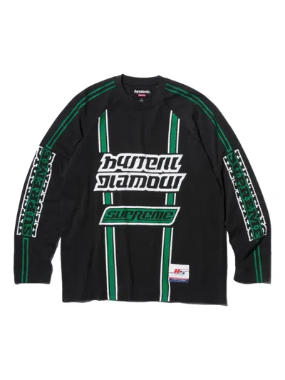 Supreme X Hysteric Glamour Logo-print T-shirt In Black
