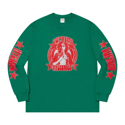 Pre-owned Supreme X Hysteric Glamour Long-sleeve Tee 'green' | Men's Size M