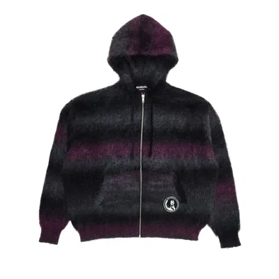 Pre-owned Supreme X Hysteric Glamour Mohair Zip Up Hooded Sweatshirt 'black'