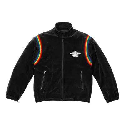 Supreme X Hysteric Glamour Velour Track Jacket 'black White'