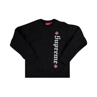 Pre-owned Supreme X Independent Fuck The Rest Crewneck 'black' | Men's Size M