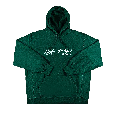 Pre-owned Supreme X Jamie Reid Fuck All Hooded Sweatshirt 'dark Green'