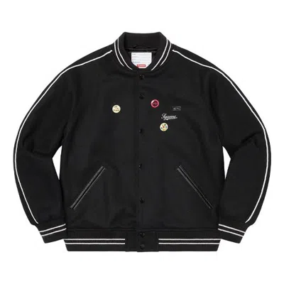 Supreme X Jamie Reid It's All Bollocks Varsity Jacket 'black'