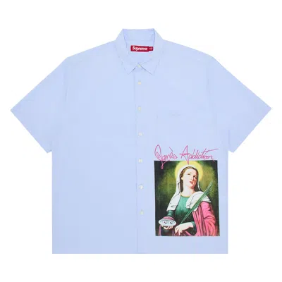 Pre-owned Supreme X Jane's Addiction Short-sleeve Shirt 'light Blue'