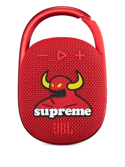 Supreme X Jbl Toy Machine Jbl Clip Speaker In Red