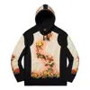 Supreme X Jean Paul Gaultier Floral Print Hooded Sweatshirt 'white Black Yellow' In Multi