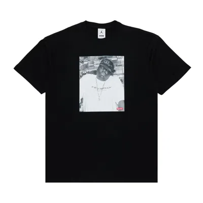 Pre-owned Supreme X Jordan Biggie Short-sleeve Top 'black'