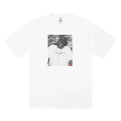 Pre-owned Supreme X Jordan Biggie Short-sleeve Top 'white'