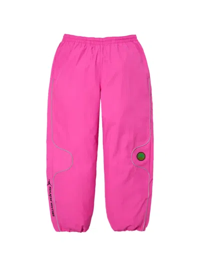Supreme X Jordan Elasticated-cuff Track Pants In Pink