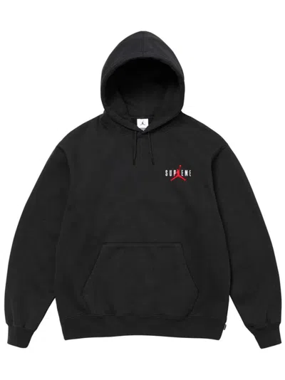 Supreme X Jordan Hoodie In Black