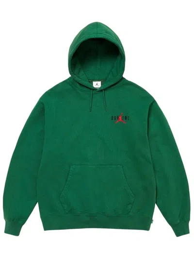 Supreme X Jordan Hoodie In Green