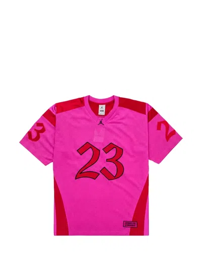 Supreme X Jordan Mesh T-shirt In Pink