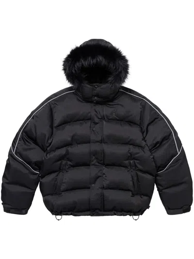 Supreme X Jordan Puffer Jacket In Black