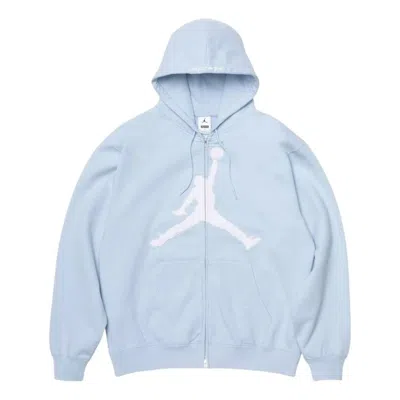 Supreme X Jordan Zip-up Hoodie In Blue