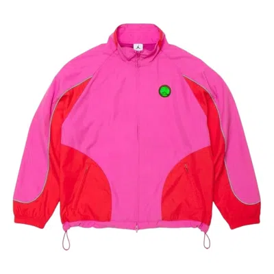 Supreme X Jordan Logo-print Jacket In Pink