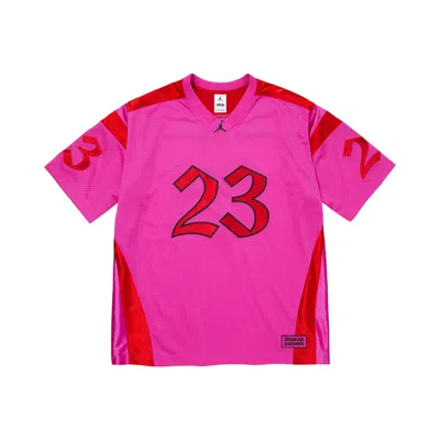 Pre-owned Supreme X Jordan Warm Up Jersey 'pink' | Men's Size M