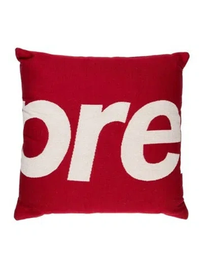 Pre-owned Supreme X Jules Pansu Throw Pillow In Red