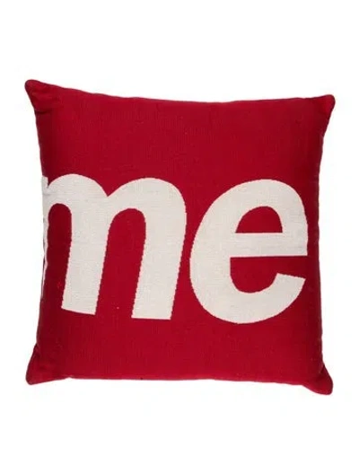 Pre-owned Supreme X Jules Pansu Throw Pillow In Red