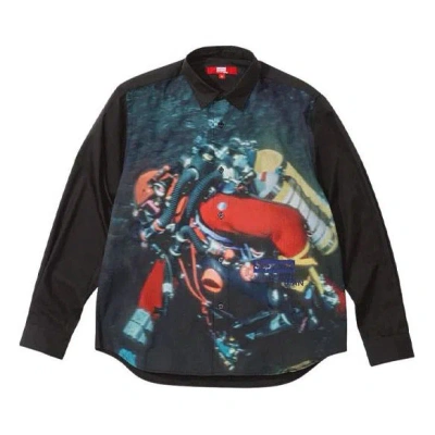 Supreme X Junya Watanabe Comme Des Garons Man Nature Shirt 'multi-color' In Black