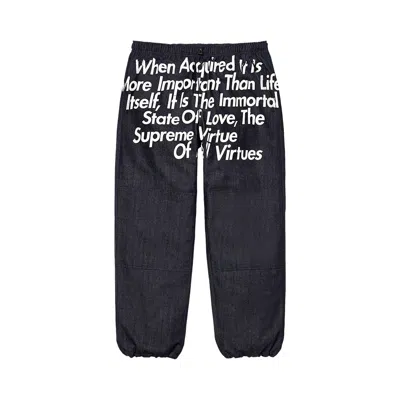 Pre-owned Supreme X Junya Watanabe X Comme Des Garçons Man Gore-tex Denim Pant 'indigo' In Blue