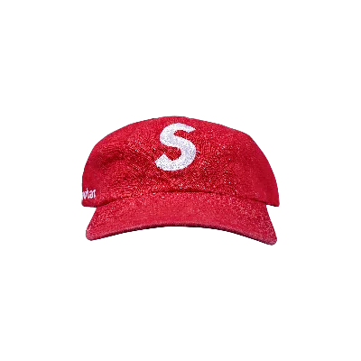 Pre-owned Supreme X Kevlar Denim S Logo 6-panel 'red'