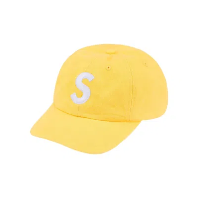 Pre-owned Supreme X Kevlar Denim S Logo 6-panel 'yellow' | Men's Size Onesize