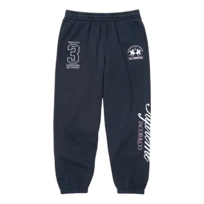 Supreme X La Martina Ss26 Sweatpant 'navy' In Blue