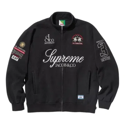 Supreme X La Martina Ss26 Zip Up Sweatshirt 'black'