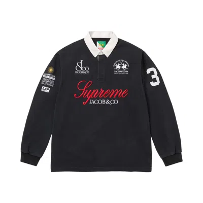 Pre-owned Supreme X La Martina X Jacob & Co Rugby 'black' | Men's Size L