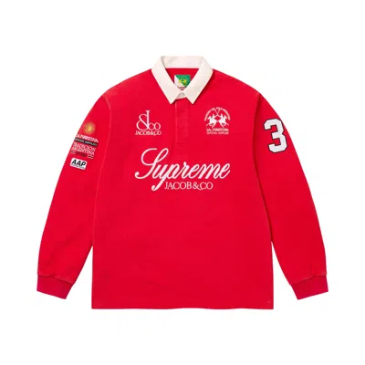 Pre-owned Supreme X La Martina X Jacob & Co Rugby 'red' | Men's Size L