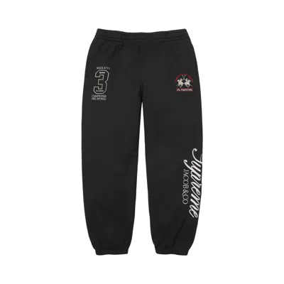 Pre-owned Supreme X La Martina X Jacob & Co Sweatpant 'black' | Men's Size M