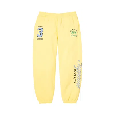 Pre-owned Supreme X La Martina X Jacob & Co Sweatpant 'light Yellow' | Men's Size Xxl