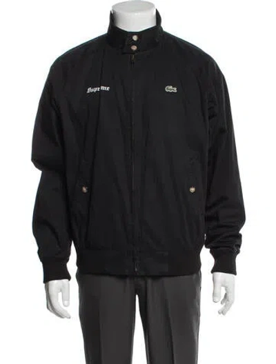 Pre-owned Supreme X Lacoste 2017 Bomber Jacket In Black