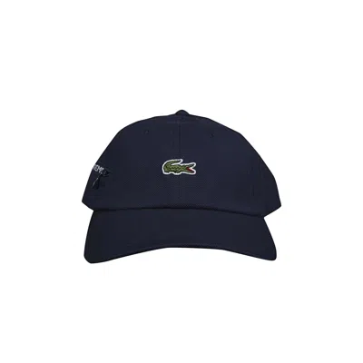 Pre-owned Supreme X Lacoste Pique 6 Panel Cap 'navy'