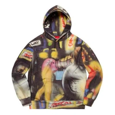 Supreme X Lady Pink Hooded Sweatshirt 'multi-color'