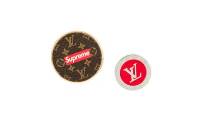 Pre-owned Supreme X Louis Vuitton City Badge Brooch Set